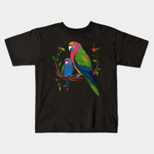 Parakeet Fathers Day Kids T-Shirt